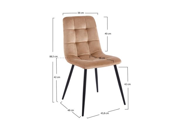 Silla Stahk Terciopelo