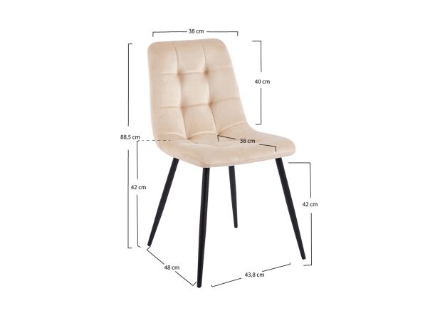 Silla Stahk Terciopelo
