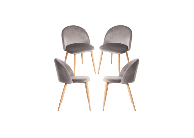 Pack 4 Sillas Hill Terciopelo