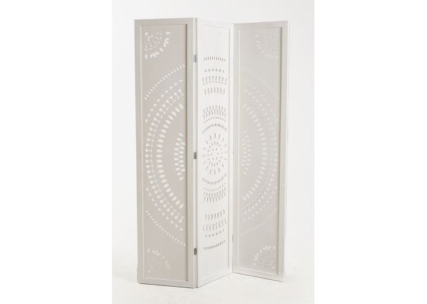 Biombo Diman Madera Blanco