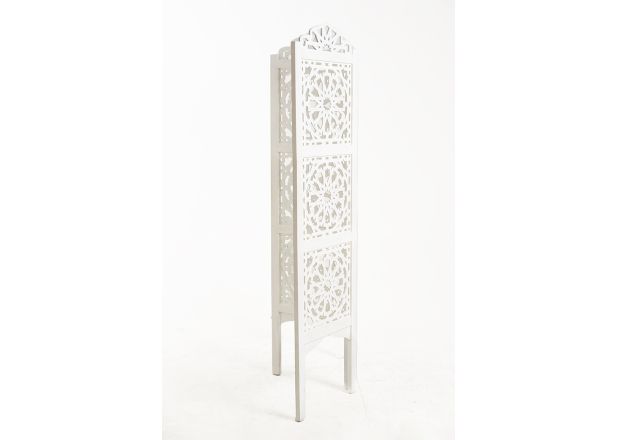 Biombo Nufer Madera Blanco