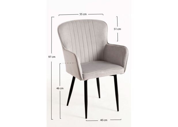 Silla Lyde Terciopelo