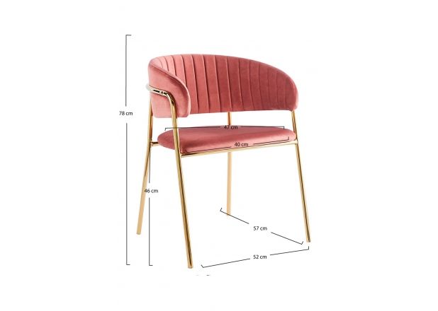 Silla Niel Golden Terciopelo