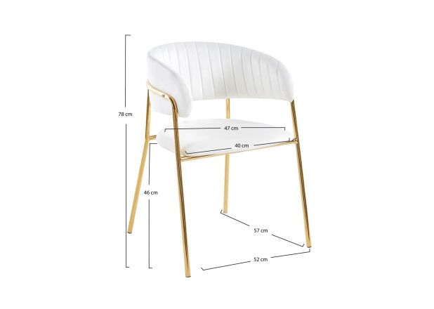 Silla Niel Golden Terciopelo