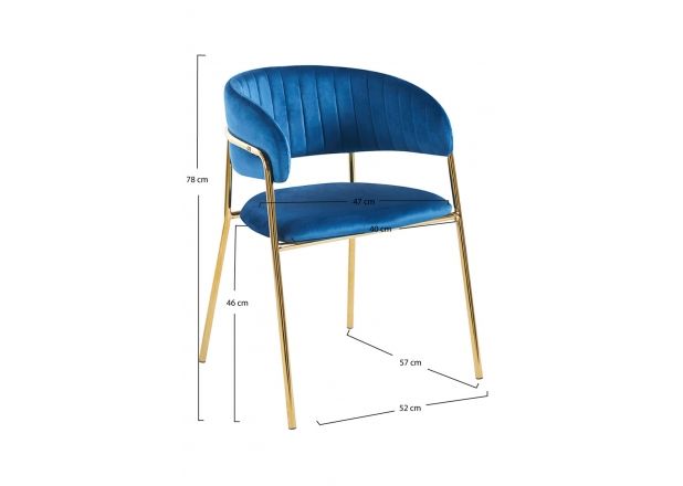 Silla Niel Golden Terciopelo