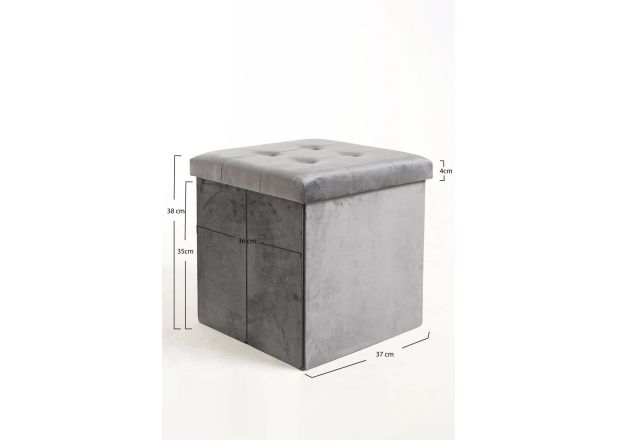 Puff Almacenaje Tonpi 38 cm Terciopelo