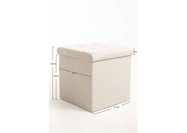 Puff Almacenaje Tonpi 38 cm Tela