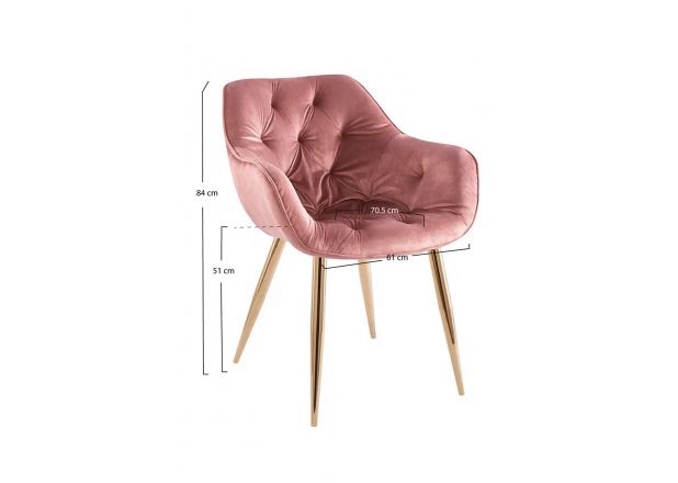 Silla Creta Golden Terciopelo