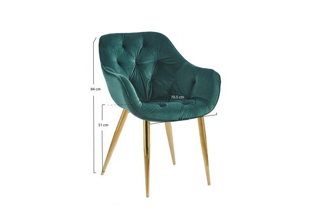 Silla Creta Golden Terciopelo
