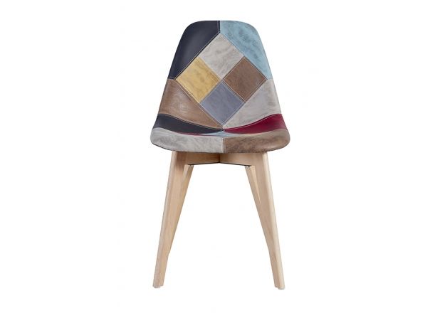 Silla Nordi Patchwork Polipiel
