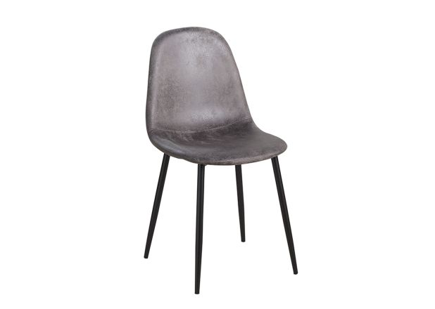 Silla Black Leo Polipiel Vintage