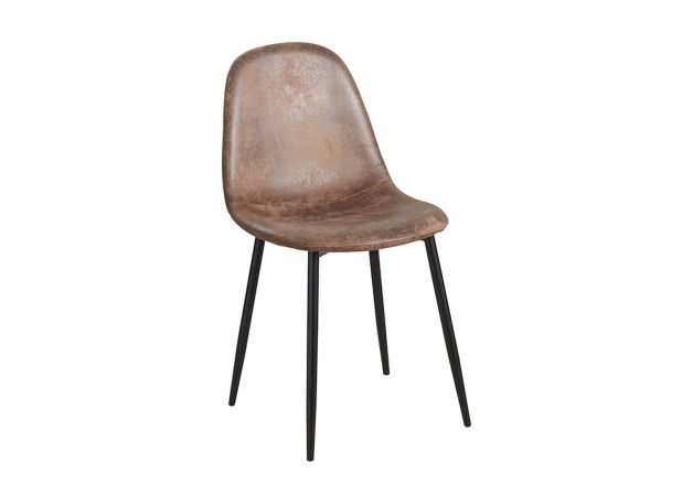 Silla Black Leo Polipiel Vintage
