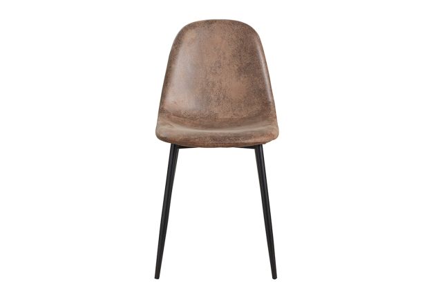 Silla Black Leo Polipiel Vintage