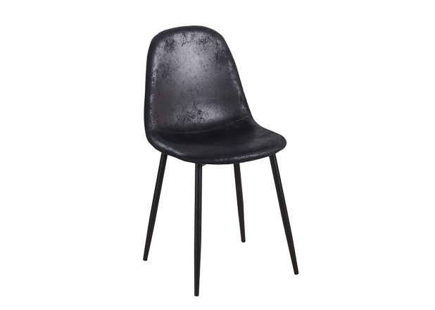 Silla Black Leo Polipiel Vintage