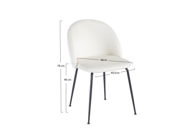 Silla Black Nilda Terciopelo