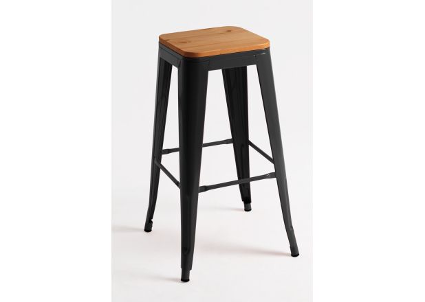 Taburete Meyer Alto Madera Natural