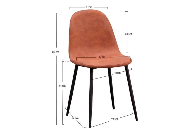 Silla Black Leo Polipiel