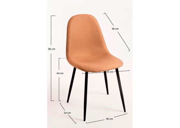 Silla Black Leo Tela