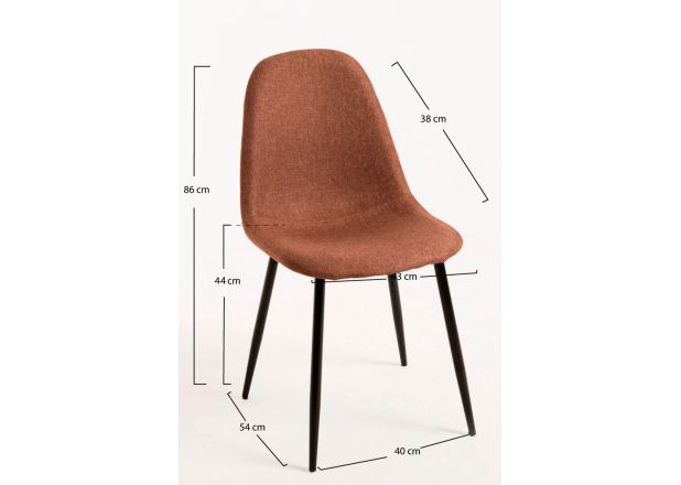 Silla Black Leo Tela