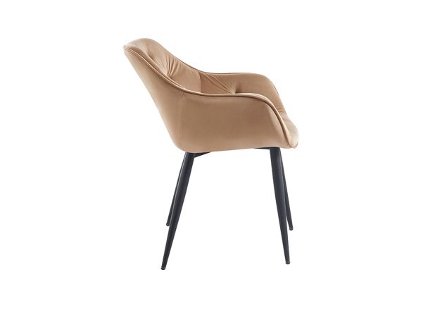 Silla Creta Black Terciopelo