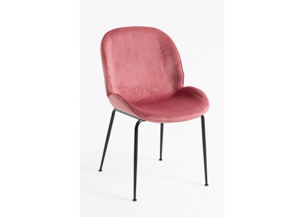 Silla Shel Black Terciopelo
