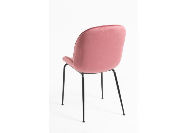 Silla Shel Black Terciopelo