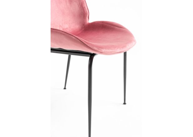 Silla Shel Black Terciopelo