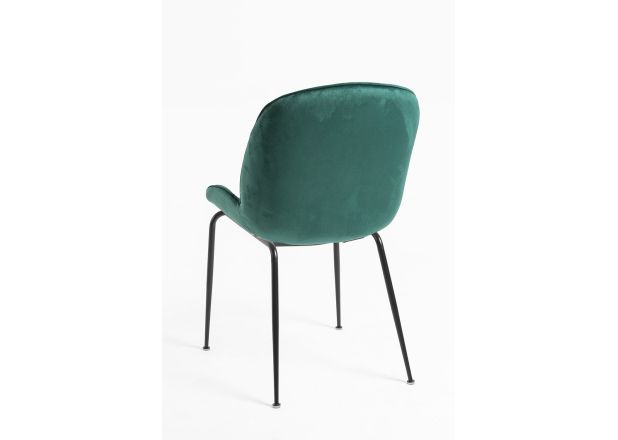 Silla Shel Black Terciopelo