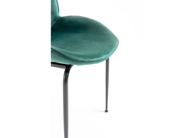 Silla Shel Black Terciopelo
