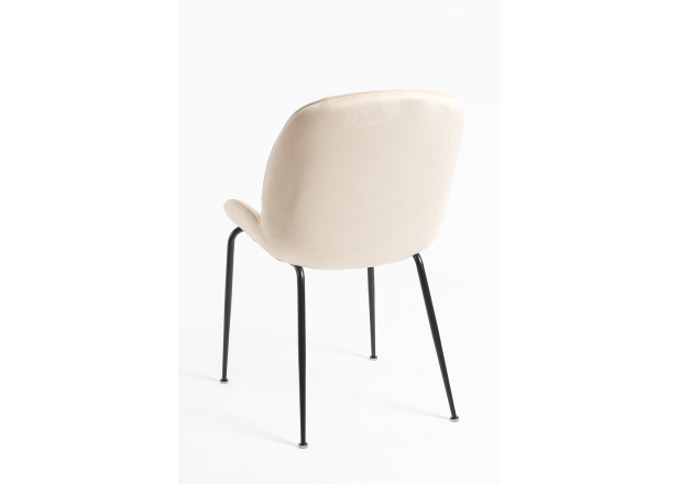 Silla Shel Black Terciopelo