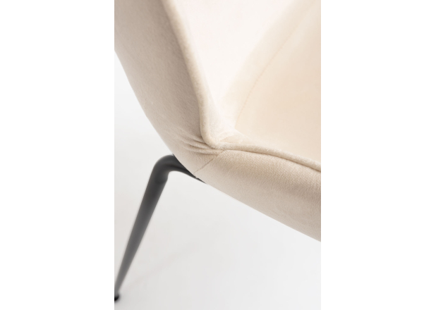 Silla Shel Black Terciopelo