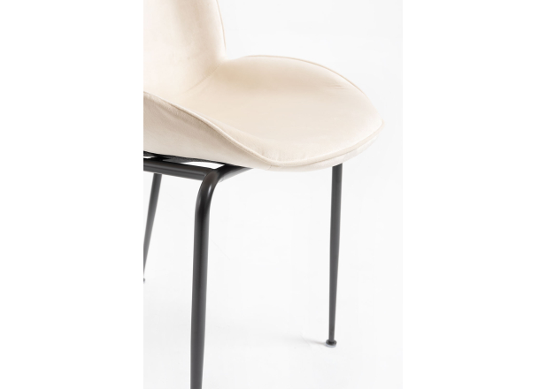 Silla Shel Black Terciopelo
