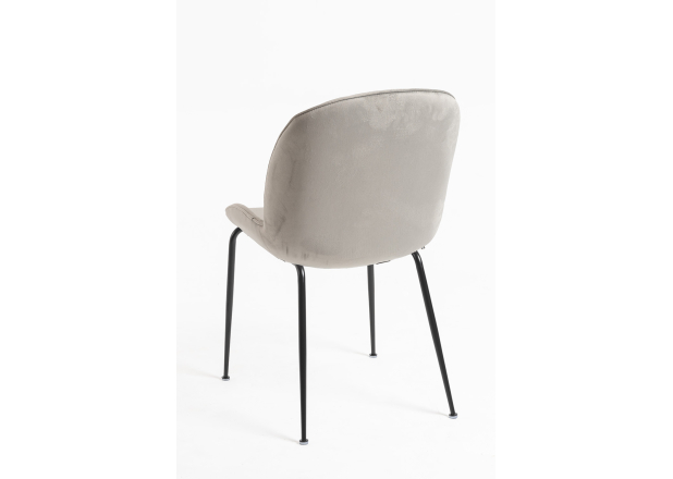 Silla Shel Black Terciopelo