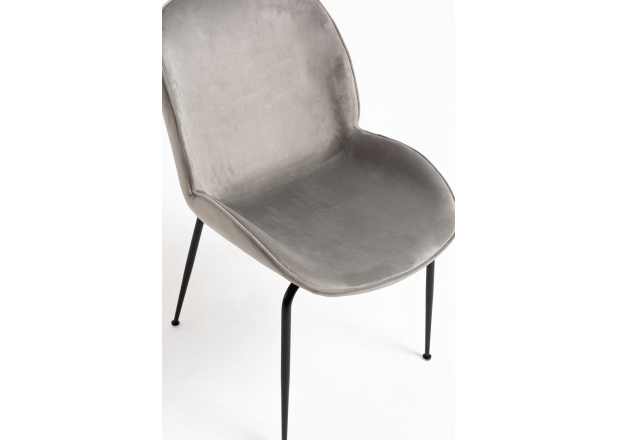 Silla Shel Black Terciopelo