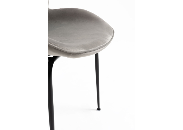 Silla Shel Black Terciopelo