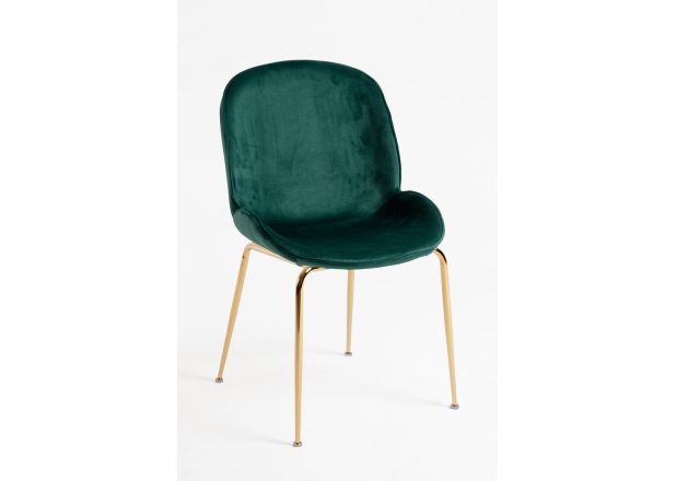 Silla Shel Golden Terciopelo