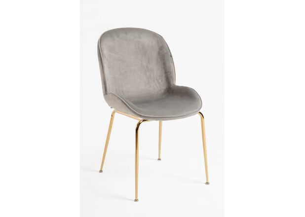 Silla Shel Golden Terciopelo