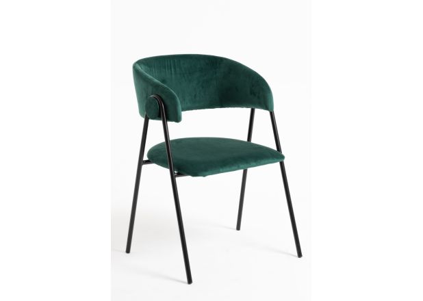 Silla Huldi Black Terciopelo