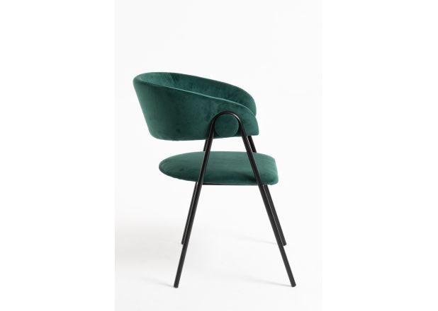 Silla Huldi Black Terciopelo