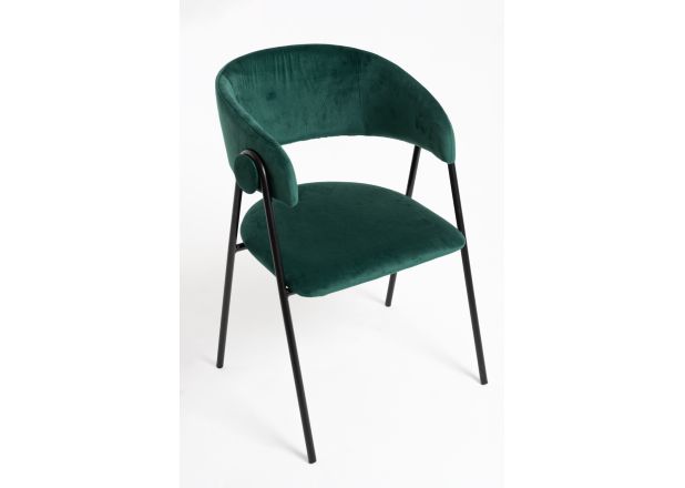 Silla Huldi Black Terciopelo