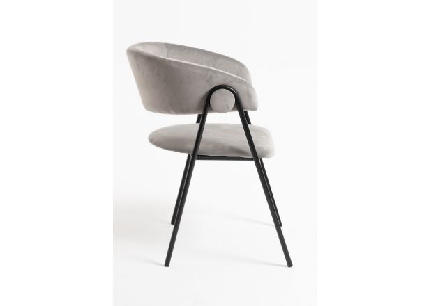 Silla Huldi Black Terciopelo