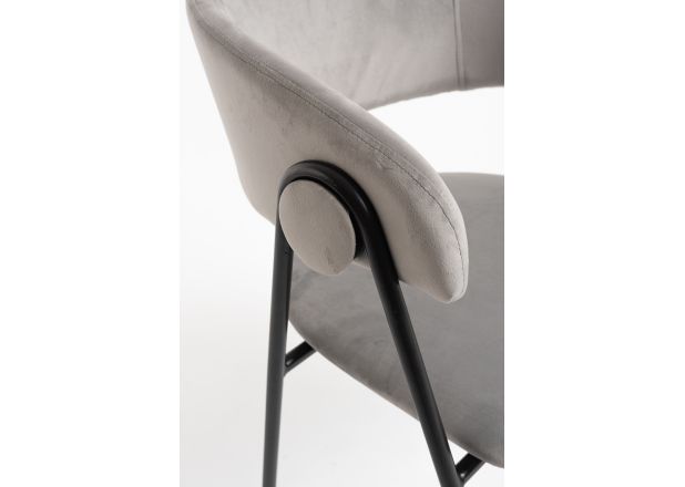 Silla Huldi Black Terciopelo