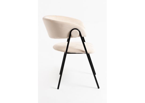 Silla Huldi Black Terciopelo