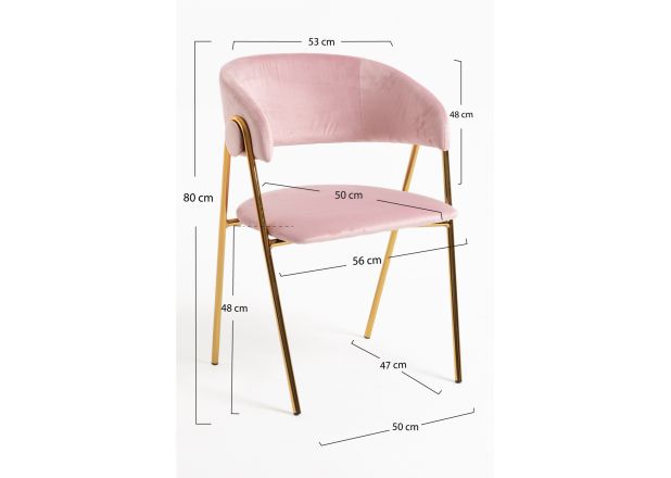 Silla Huldi Gold Terciopelo