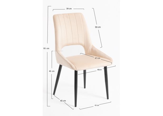 Silla Milte Terciopelo