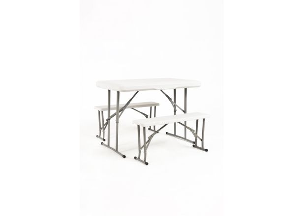 Conjunto Tolwa de mesa e bancos