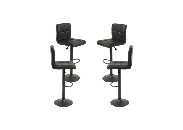 Pack 4 Taburetes Loft Black