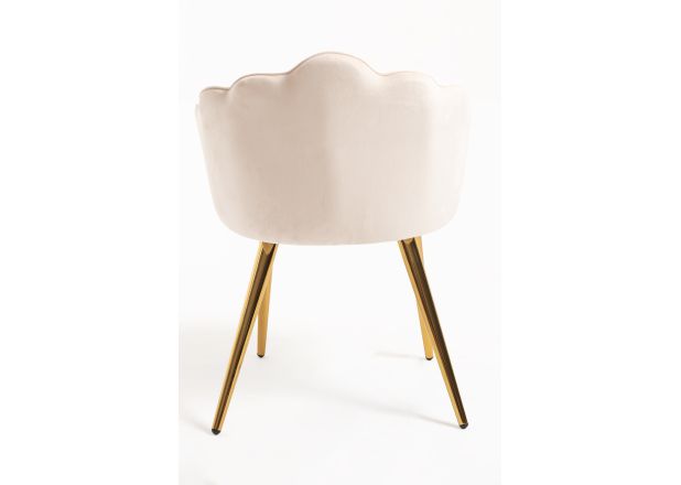 Silla Menpu Gold Terciopelo