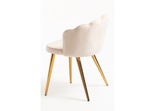 Silla Menpu Gold Terciopelo
