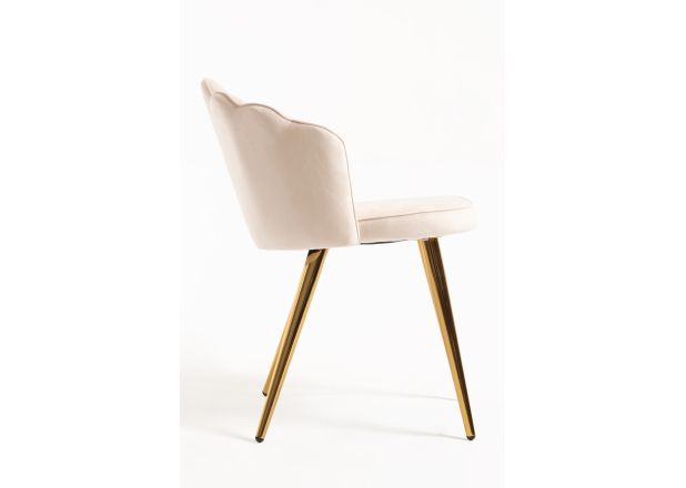 Silla Menpu Gold Terciopelo